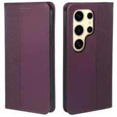 OEM - ABEEL Samsung Galaxy S26 Ultra Pl&aring;nboksfodral Konstl&auml;der - Lila