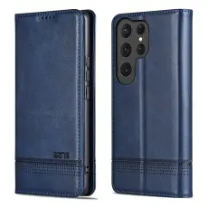 OEM - AZNS Samsung Galaxy S26 Ultra Pl&aring;nboksfodral Konstl&auml;der - Bl&aring;