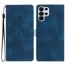 OEM - Pl&aring;nboksfodral Konstl&auml;der Samsung Galaxy S26 Ultra Blomm&ouml;nster - Bl&aring;