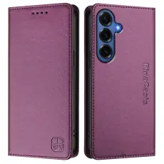 OEM - RINACASIS Samsung Galaxy S26+ Pl&aring;nboksfodral Konstl&auml;der RFID Skydd - Lila