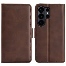 N.BEKUS - Samsung Galaxy S26 Ultra Pl&aring;nboksfodral Konstl&auml;der - Brun