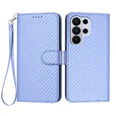 OEM - Samsung Galaxy S26 Ultra Pl&aring;nboksfodral Konstl&auml;der - Lila