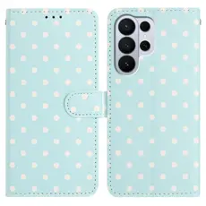 OEM - Samsung Galaxy S26 Ultra Pl&aring;nboksfodral Konstl&auml;der Polka Dot - Bl&aring;