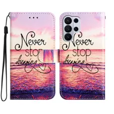 OEM - Samsung Galaxy S26 Ultra Pl&aring;nboksfodral Konstl&auml;der - Never Stop Dreaming