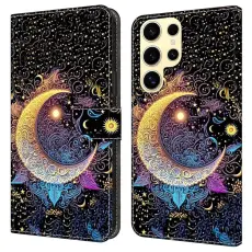 OEM - Samsung Galaxy S26 Ultra Pl&aring;nboksfodral St&auml;llning Konstl&auml;der - Bright Moon