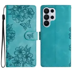 OEM - Mobilskal till Samsung Galaxy S26 Ultra Butterfly Blomm&ouml;nster KonstL&auml;der - Gr&ouml;n