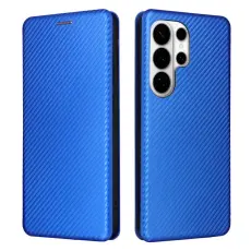 DIERFENG - Mobilskal till Samsung Galaxy S26 Ultra Kolfiber Textur St&ouml;tt&aring;lig Konstl&auml;der Bl&aring;