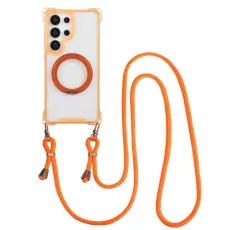 OEM - Mobilskal till Samsung Galaxy S26 Ultra Magnetiskt St&auml;ll TPU + PC - Orange