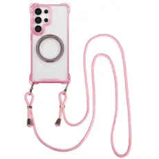 OEM - Mobilskal till Samsung Galaxy S26 Ultra Magnetiskt St&auml;ll TPU + PC - Rosa