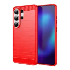 OEM - Mobilskal till Samsung Galaxy S26 Ultra Skyddande Kolfiber - R&ouml;d