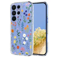 OEM - Mobilskal till Samsung Galaxy S26 Ultra TPU Blomm&ouml;nster - Pr&auml;stkragar