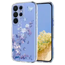 OEM - Mobilskal till Samsung Galaxy S26 Ultra TPU Blomm&ouml;nster - Violer