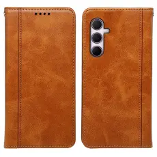 OEM - Mobilskal till Samsung Galaxy S26 Plus KonstL&auml;der Med Magnetisk St&auml;ngning - Gul