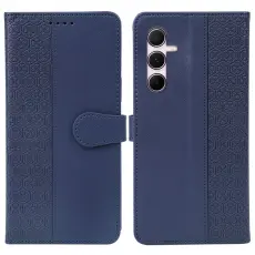 OEM - Mobilskal till Samsung Galaxy S26 Plus Magnetl&aring;s Fyrkl&ouml;ver KonstL&auml;der - Bl&aring;