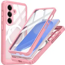 OEM - Mobilskal till Samsung Galaxy S26 Plus Plast Med H&auml;rdat Glas - Rosa