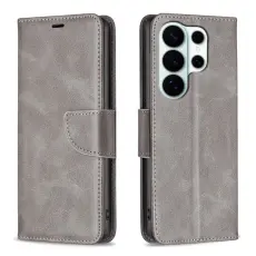 OEM - ABEEL Mobilskal till Samsung Galaxy S26 Ultra St&ouml;tt&aring;ligt KonstL&auml;der - Gr&aring;