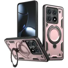 N/A - Mobilskal till Xiaomi 14T Pro Plast Milit&auml;rt Skydd - Ros&eacute;guld