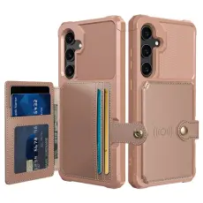 OEM - ZM03 Samsung Galaxy A55 5G Skal PU L&auml;der + TPU - Rosa