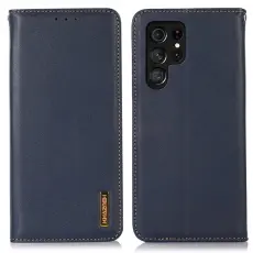 KHAZNEH - KHAZNEH Samsung Galaxy S26 Ultra Fodral &Auml;kta L&auml;der Nappa - Bl&aring;