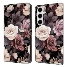 OEM - Samsung Galaxy S26 Plus Fodral PU L&auml;der Pl&aring;nboksfodral - Rosa
