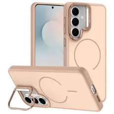 OEM - Samsung Galaxy S26/S26 Pro Skal Plast med F&auml;llbar St&auml;llning - &Ouml;ken Guld