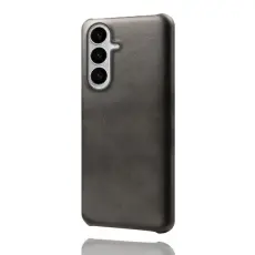 OEM - Samsung Galaxy S26 / S26 Pro Skal PU L&auml;der H&aring;rd PC Skydd - Svart