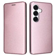 OEM - SAMSUNG Galaxy S26 Skal Kolfiber PU L&auml;der - Ros&eacute;guld