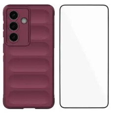 WANLONFENG - WANLONFENG Samsung Galaxy S26 / S26 Pro Skal TPU HD Serie - Vinr&ouml;d