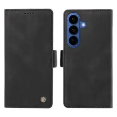 YIKATU - YIKATU Samsung Galaxy S26 Plus Fodral &Auml;kta L&auml;der - Svart