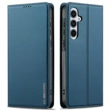 LC.imeeke - LC.IMEEKE Pl&aring;nboksfodral f&ouml;r Samsung Galaxy S26 Plus Konstl&auml;der Stativ - Bl&aring;