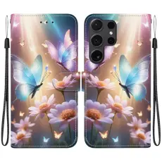 OEM - Pl&aring;nboksfodral f&ouml;r Samsung Galaxy S26 Ultra Konstl&auml;der - Fj&auml;ril Blommor