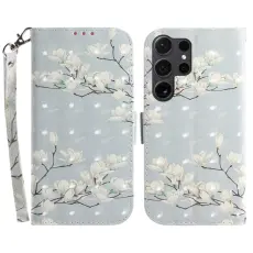 OEM - Pl&aring;nboksfodral f&ouml;r Samsung Galaxy S26 Ultra Konstl&auml;der - Magnolia