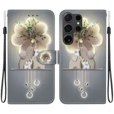 OEM - Pl&aring;nboksfodral f&ouml;r Samsung Galaxy S26 Ultra Konstl&auml;der - Tre Elefanter