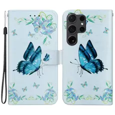 OEM - Pl&aring;nboksfodral f&ouml;r Samsung Galaxy S26 Ultra Anti-Drop Konstl&auml;der Blomma