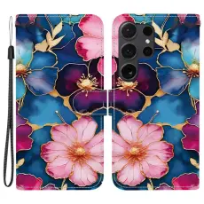 OEM - Pl&aring;nboksfodral f&ouml;r Samsung Galaxy S26 Ultra M&ouml;nstertryck Konstl&auml;der - Bl&aring;