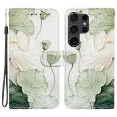 OEM - Pl&aring;nboksfodral f&ouml;r Samsung Galaxy S26 Ultra M&ouml;nstertryck Konstl&auml;der - Lotus