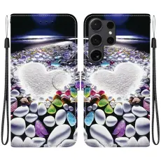 OEM - Pl&aring;nboksfodral f&ouml;r Samsung Galaxy S26 Ultra M&ouml;nstertryckt Konstl&auml;der - Hj&auml;rta