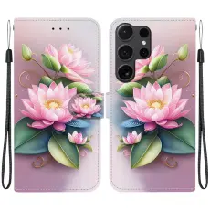 OEM - Pl&aring;nboksfodral f&ouml;r Samsung Galaxy S26 Ultra M&ouml;nstertryckt Konstl&auml;der - Lotus