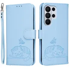 OEM - Pl&aring;nboksfodral f&ouml;r Samsung Galaxy S26 Ultra RFID Blockering - Ljusbl&aring;