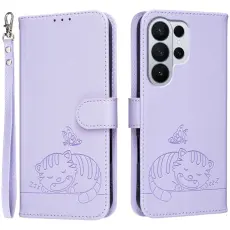 OEM - Pl&aring;nboksfodral f&ouml;r Samsung Galaxy S26 Ultra RFID Blocking - Ljuslila