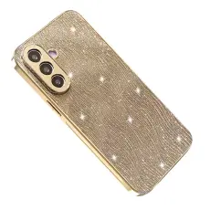 OEM - Mobilskal f&ouml;r Samsung Galaxy S26 Plus Elektropolerad PU + TPU - Guld