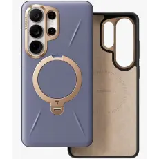 Torras - Torras Mobilskal f&ouml;r Samsung Galaxy S26 Ultra Magnetiskt Kickstand - M&ouml;rklila