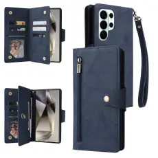 OEM - Pl&aring;nboksfodral f&ouml;r Samsung Galaxy S26 Ultra Konstl&auml;der - Bl&aring;