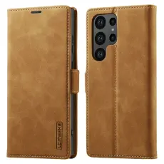 LC.imeeke - LC.IMEEKE Pl&aring;nboksfodral f&ouml;r Samsung Galaxy S26 Ultra Konstl&auml;der - Brun
