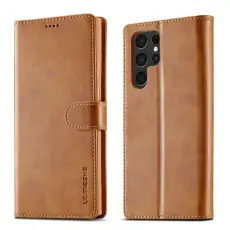 LC.imeeke - LC.IMEEKE Pl&aring;nboksfodral f&ouml;r Samsung Galaxy S26 Ultra Konstl&auml;der - Gul