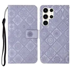 OEM - Pl&aring;nboksfodral f&ouml;r Samsung Galaxy S26 Ultra Konstl&auml;der - Lila
