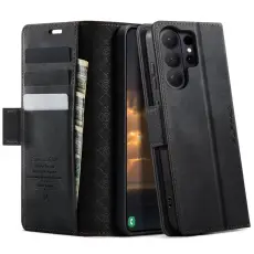 Caseme - CaseMe Pl&aring;nboksfodral f&ouml;r Samsung Galaxy S26 Ultra Konstl&auml;der RFID - Svart