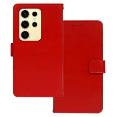 IDEWEI - IDEWEI Pl&aring;nboksfodral f&ouml;r Samsung Galaxy S26 Ultra Konstl&auml;der - R&ouml;d