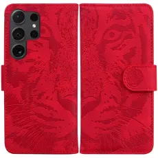 OEM - Pl&aring;nboksfodral f&ouml;r Samsung Galaxy S26 Ultra Konstl&auml;der - R&ouml;d