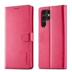 LC.imeeke - LC.IMEEKE Pl&aring;nboksfodral f&ouml;r Samsung Galaxy S26 Ultra Konstl&auml;der - Rosa